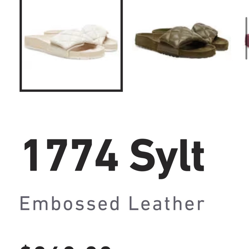 Quilted Slide Sandals in Cream - Padded Comfort - Picture 2 of 4